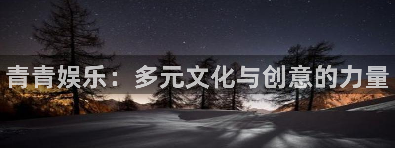 风暴娱乐登录：青青娱乐：多元文化与创意的力量