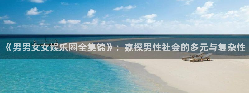 风暴娱乐登录地址：《男男女女娱乐圈全集锦》：窥探男性社会的多元与复杂性